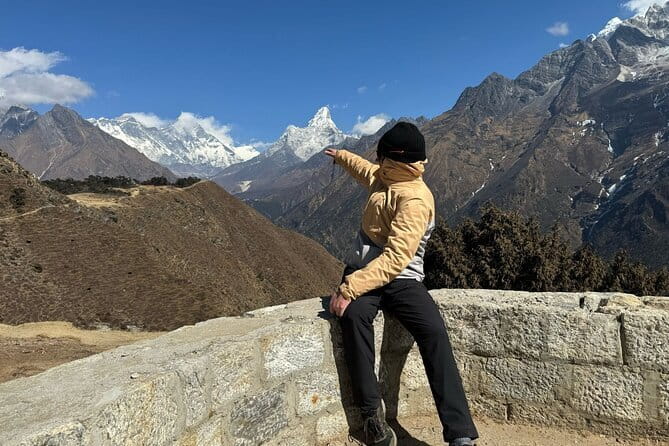 12 Days Everest Base Camp Trek from Kathmandu - Rhododendron trails and Tengboche Monastery with mountain backdrop