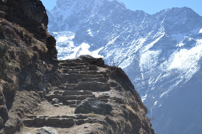 12 days visit to Everest Base Camp via Lukla and Namche Bazar - Tengboche and the Ridge View Effect: Peaks, Monastery, and Avalanches You Hear
