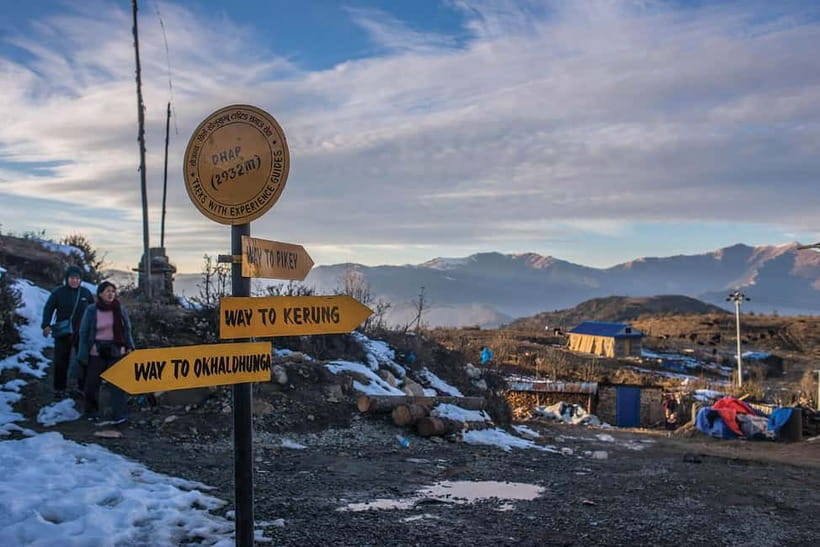 4 Days Pikey Peak Trek : The Best View of Mt Everest - Day 1: Kathmandu to Dhap, then Jhapre at 2,820m