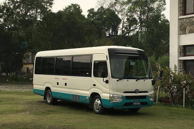 Ac Toyota Coaster Deluxe Coach Kathmandu to Pokhara - The road to Pokhara: views, water, and flexible stops