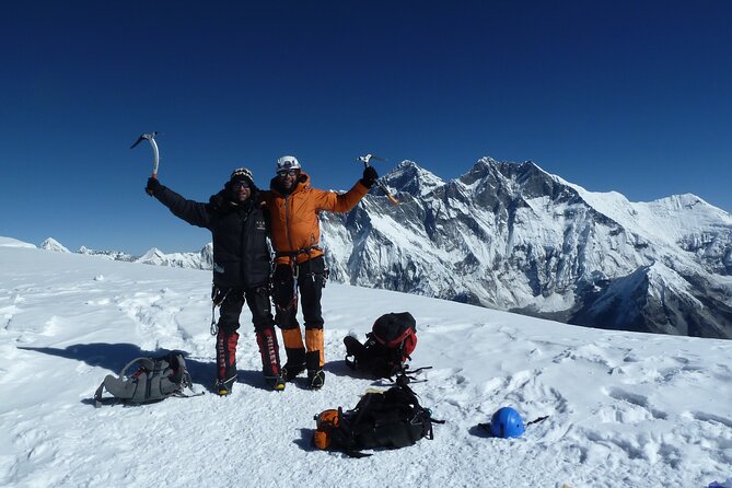 Ama Dablam expedition with Island peak- 30 Days - Island Peak base camp at 4,970m: switching from trekking energy to climbing energy