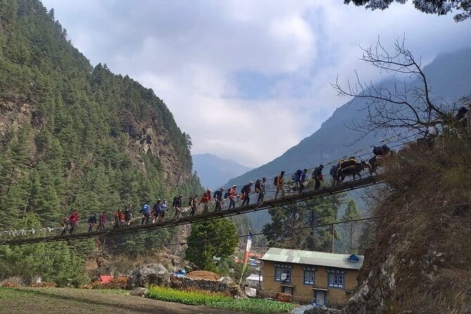 Everest Base Camp Trek | Deluxe Lodges | Both Way Helicopter Ride - Monasteries, Bridges, and the Classic Everest Trail Bits