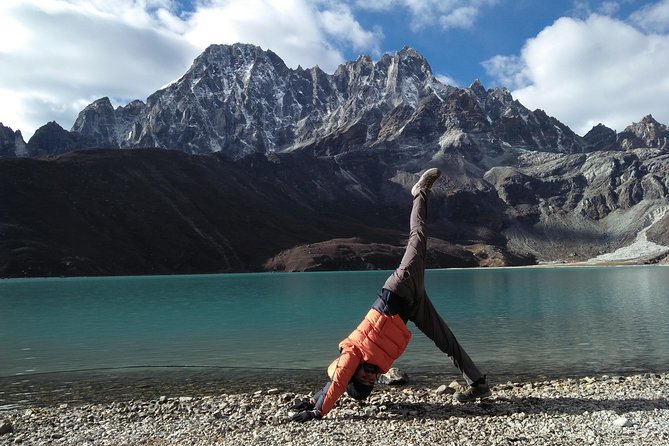 Everest Base Camp Yoga Trek - 15 Days - Tengboche to Dingboche: prayer flags, sharp climbs, and big views
