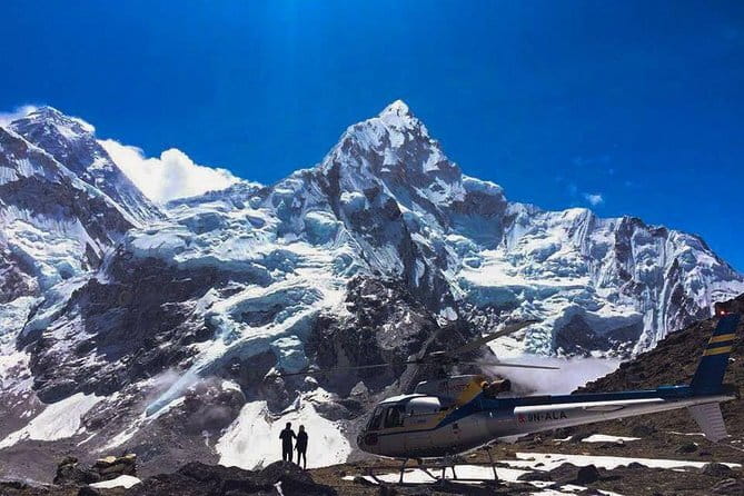 Everest Panorama Helicopter Tour - Pheriche at 4,371 m: Mt. Amadablam focused views