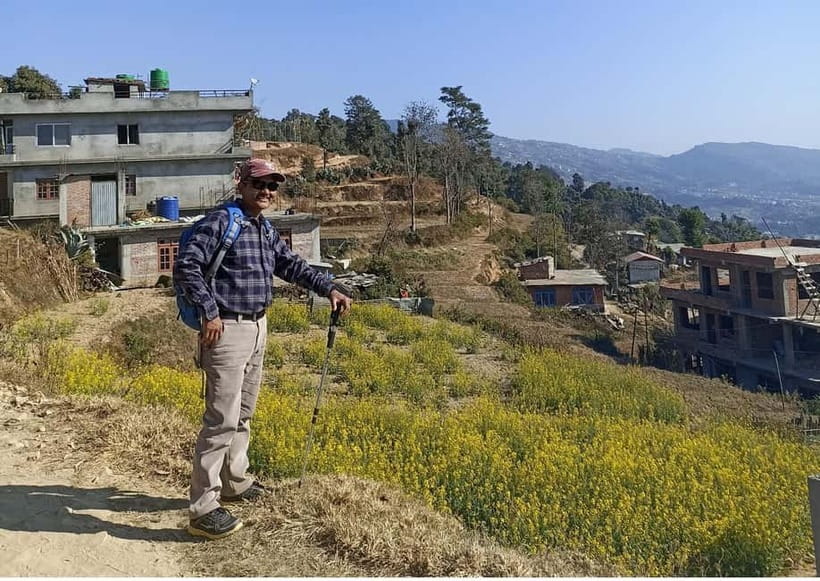 From Kathmandu: Everest View from Nagarkot & hike to Changu - The downhill-then-up pattern: your hike across hill villages