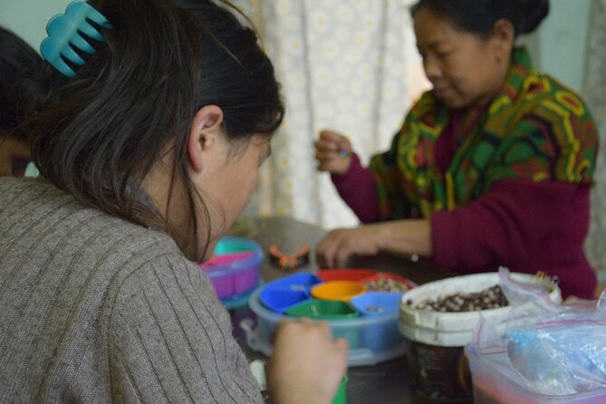 Handmade Jewellery Workshop with Nepali Women - Designing with natural stones and making choices that look like you