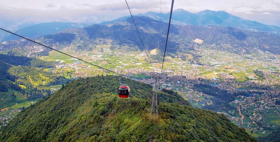 Kathmandu: Champadevi - Chandragiri Hike & Cable Car Descent - From Bhanjyang into pine and rhododendron forest