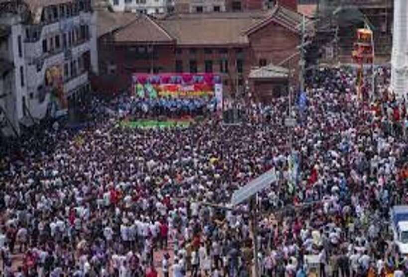 Kathmandu Durbar Square | Holi Festival Celebration 2 March - Holi here is not just color: the Basantapur Durbar Square setting