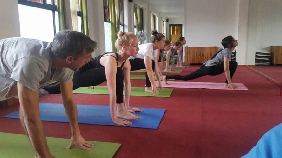 Kathmandu: Full-Day Yoga, Body Massage and Pedicure Package - Yoga session: posture training with physical, mental, spiritual goals