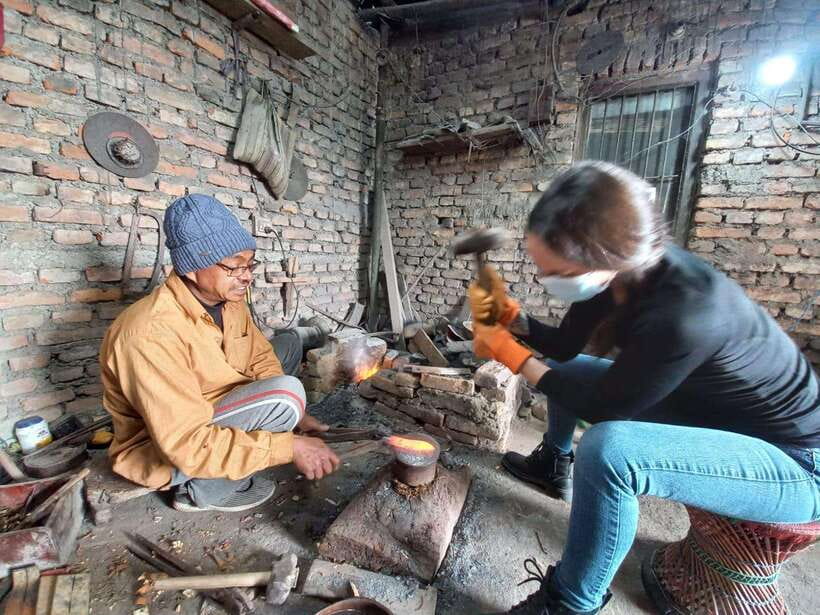 Knife Khukuri Making Workshop - Hammering and First Grinding: What You’ll Actually Do